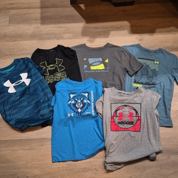 Under Armour Other - Under Armour Kids Tees - Blue, Black, Gray